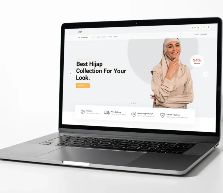 A modern online store tailored for Muslim women — offering stylish, modest hijabs that blend tradition with contemporary fashion, all in a clean and user-friendly interface.