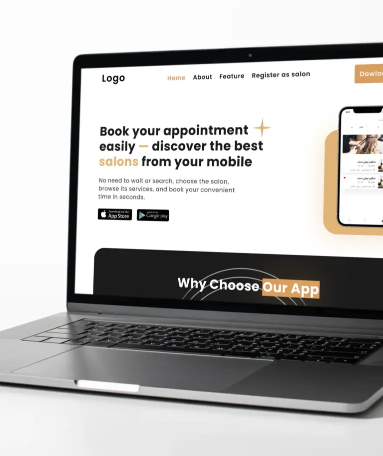 Our salon app lets users browse services, book appointments, and manage their beauty routine anytime, anywhere.