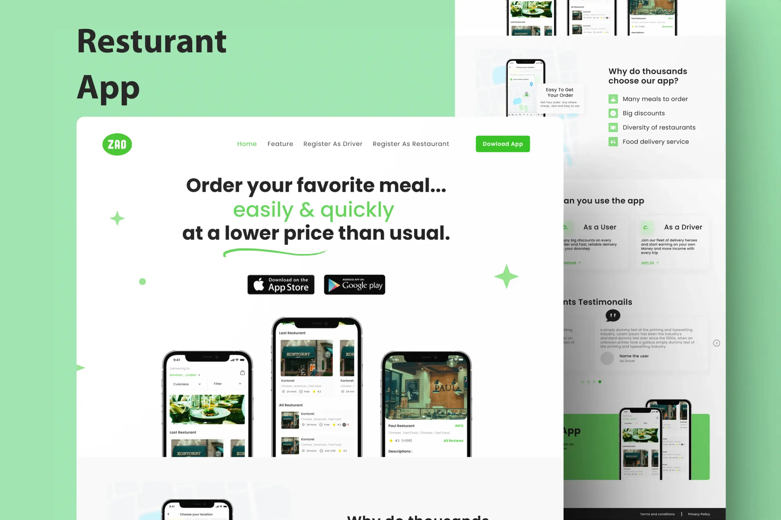 Introducing your new favorite food-ordering app — a seamless experience from menu to checkout. Users can browse, customize, and order meals with just a few taps.